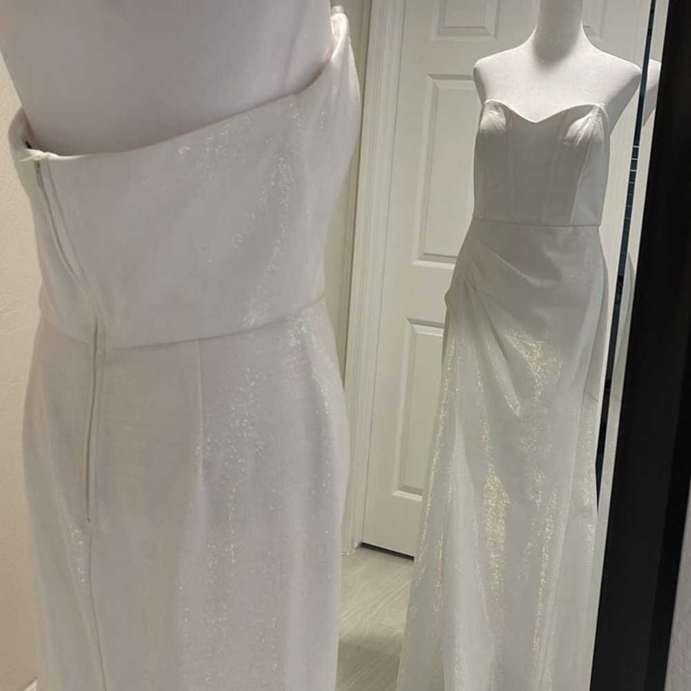 Social Couture white strapless dress - image 5