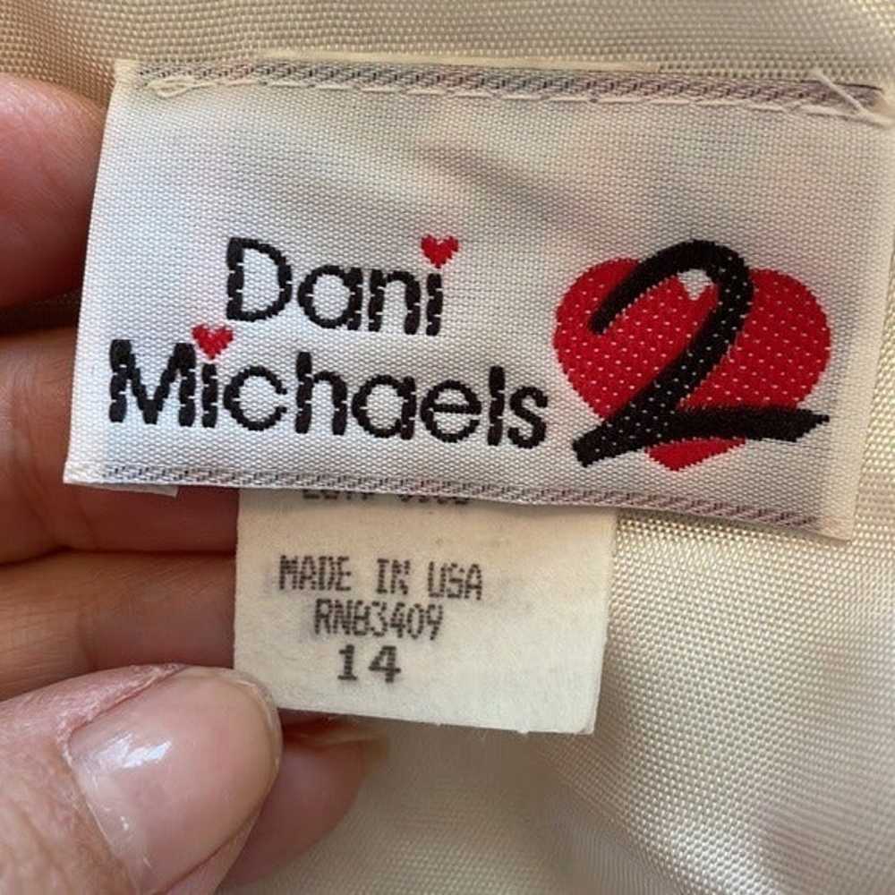 Vtg 80s/90s Dani Michaels white & black jumpsuit/… - image 8