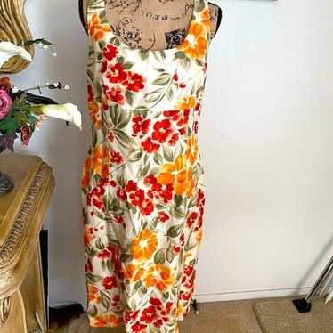 Liz Claiborne flower dress size 14. - image 1