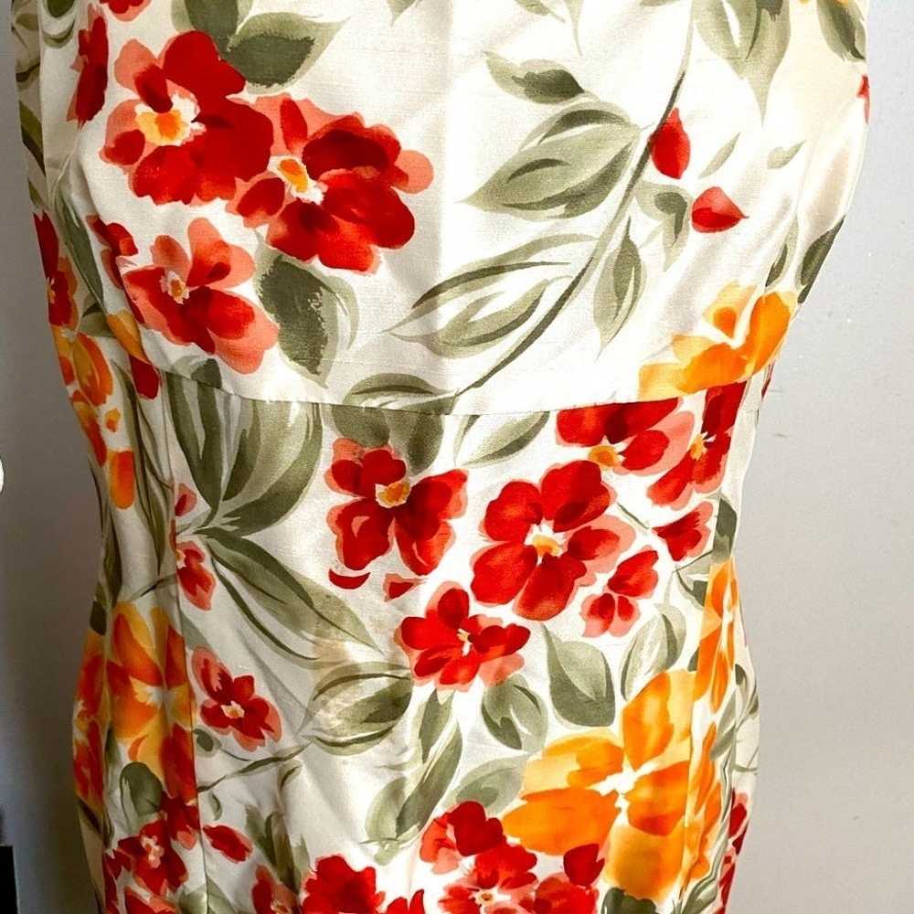 Liz Claiborne flower dress size 14. - image 2