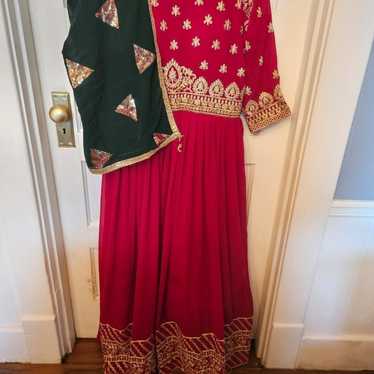 Anarkali dress, indian partywear. - image 1