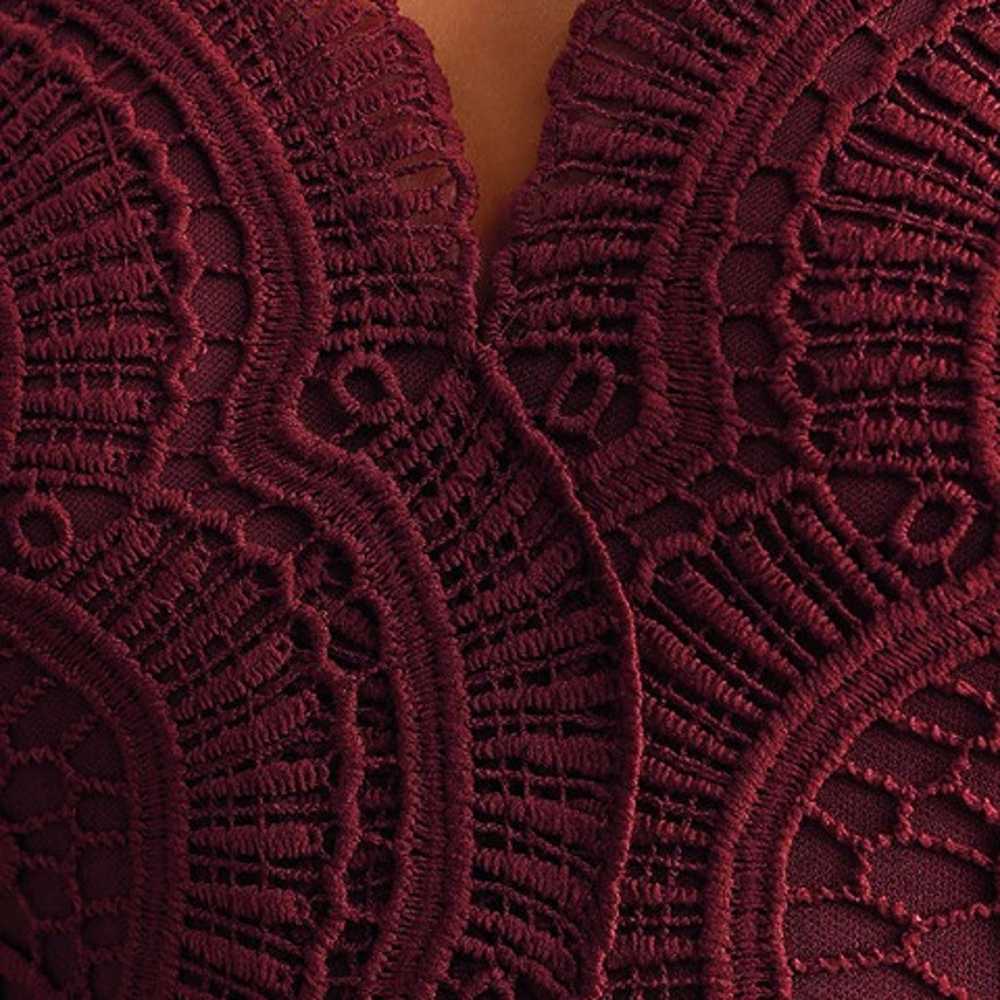 Awaken My Love Burgundy Long Sleeve Lace Maxi Dre… - image 5