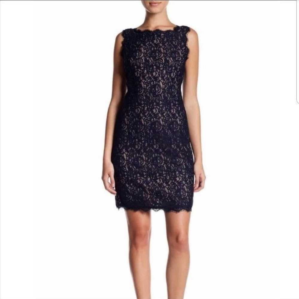 Adrianna Papell Lace Mini Dress Size 16 - image 1