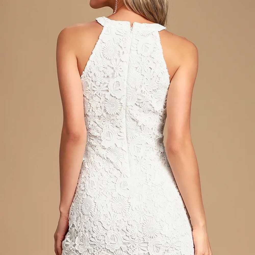 NEW Lulus White Lace Dress - image 4