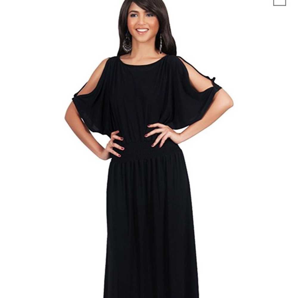 Formal Black Maxi Dress - image 2
