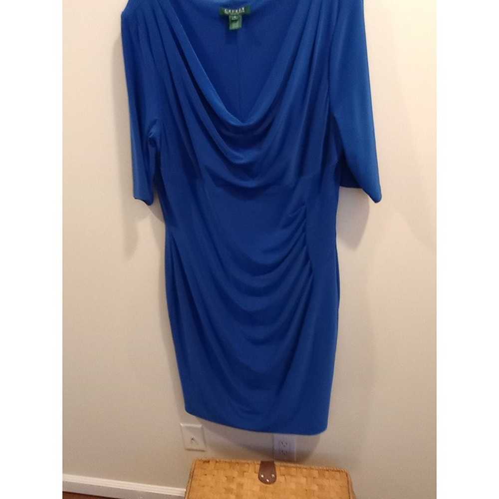 Royal blue dress size 16 Lauren by Ralph Lauren - image 2