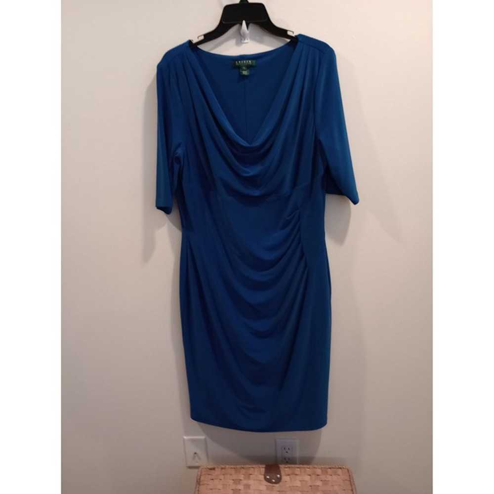 Royal blue dress size 16 Lauren by Ralph Lauren - image 6