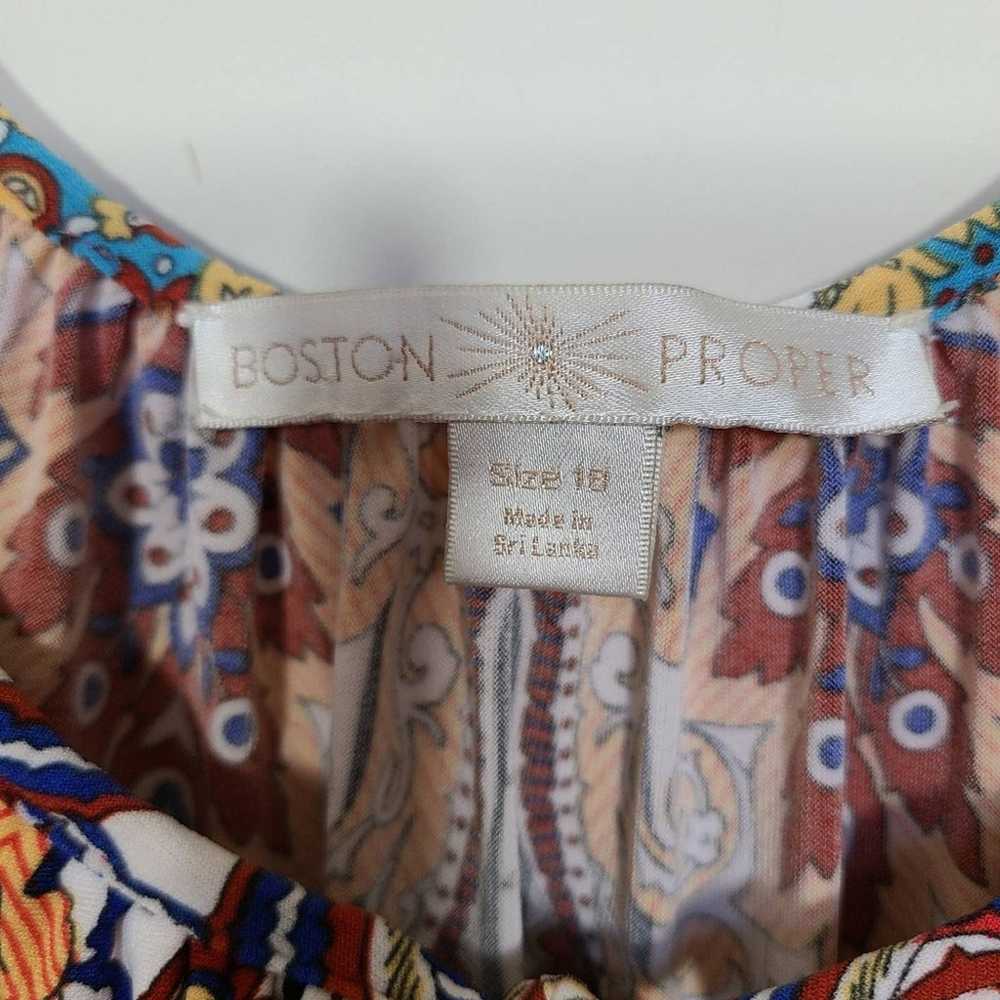 Boston Proper Paisley Bell Sleeves Dress - image 8