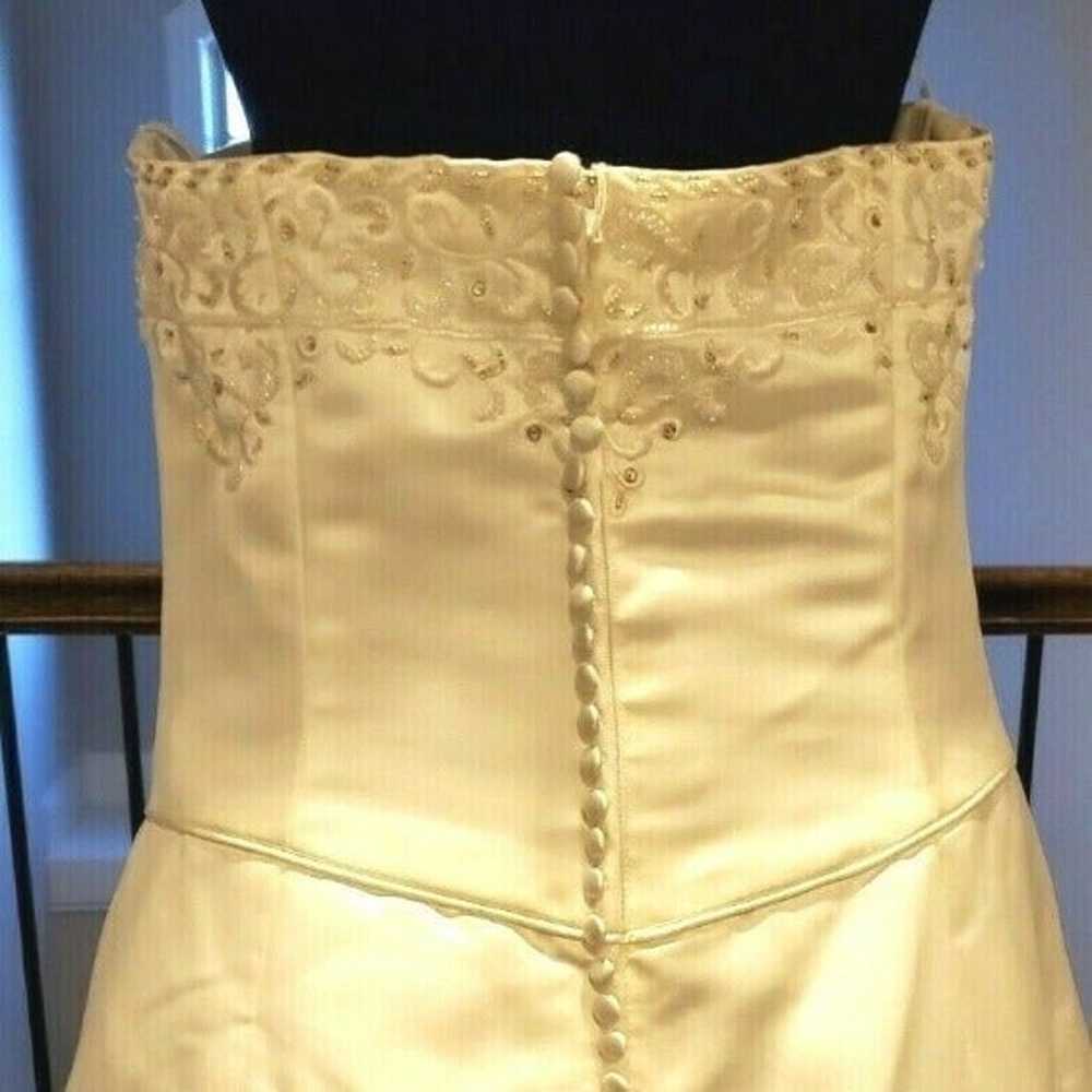16 Cosmobella White Sleeveless Wedding Dress gown - image 2