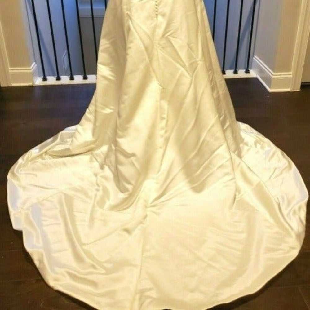 16 Cosmobella White Sleeveless Wedding Dress gown - image 3