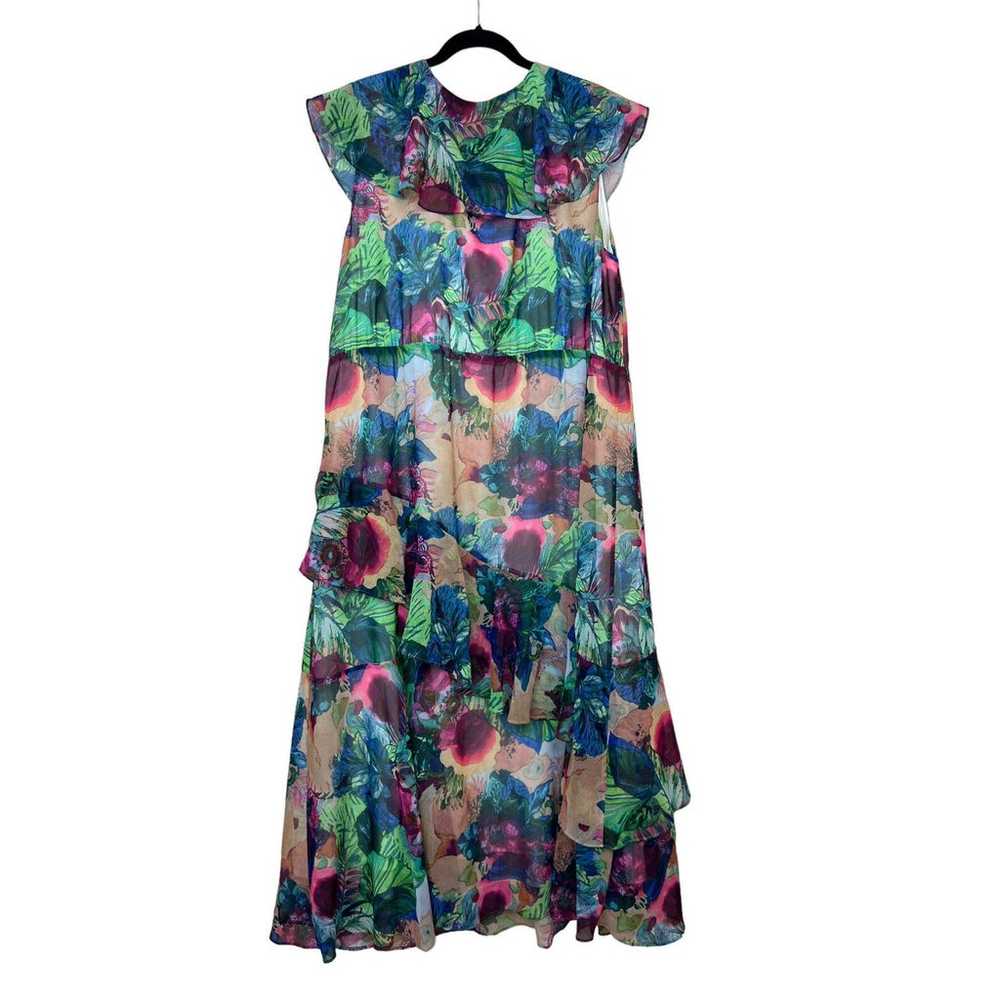 Soft Surroundings Floral Print Tiered Maxi Dress … - image 2