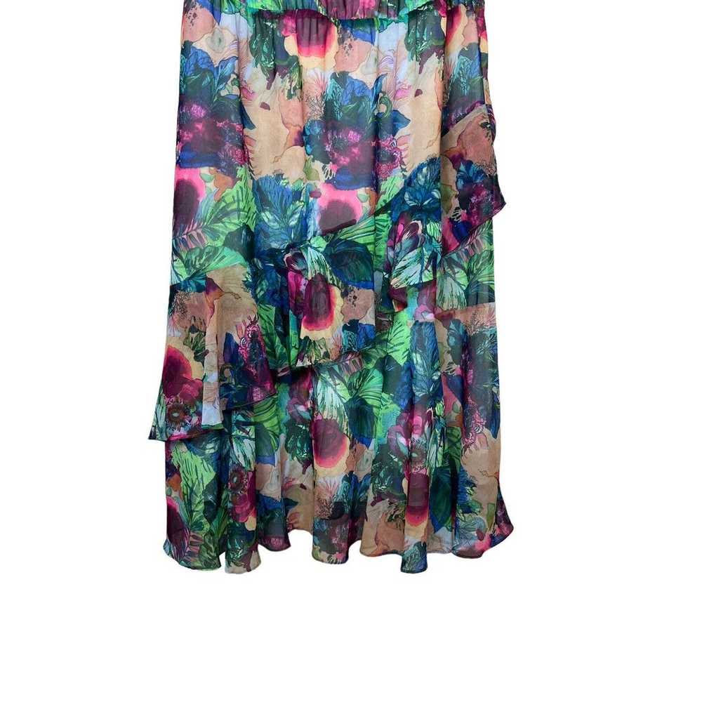 Soft Surroundings Floral Print Tiered Maxi Dress … - image 4