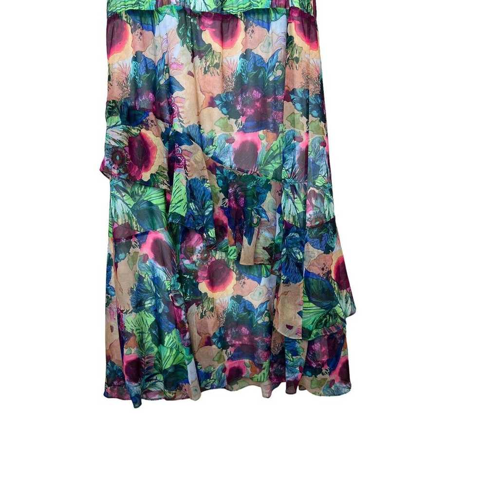 Soft Surroundings Floral Print Tiered Maxi Dress … - image 6