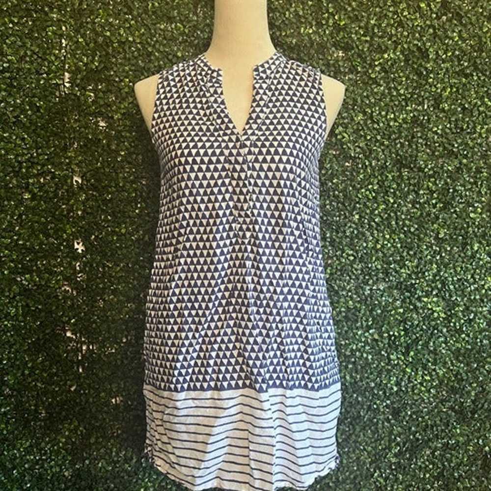 Oliphant Diamond Stripe Sleeveless Pocket Dress B… - image 1