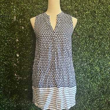 Oliphant Diamond Stripe Sleeveless Pocket Dress B… - image 1