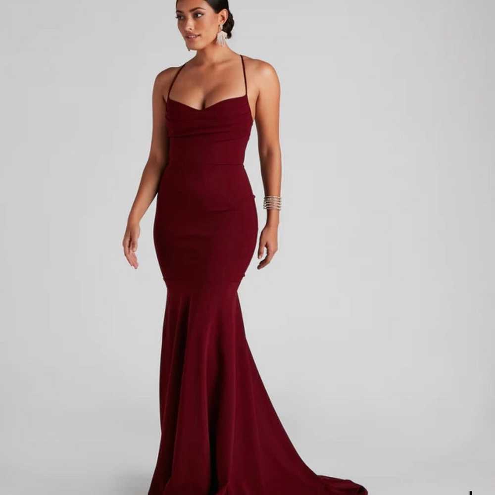 Windsor Burgundy Prom Dress - image 2