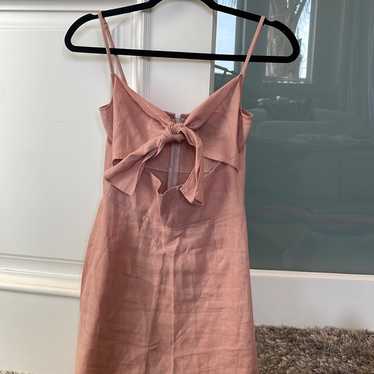 Pink Reformation Mini Dress