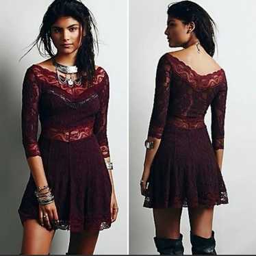 Free People Lacy Afairs in Eggplant sz. XS - image 1