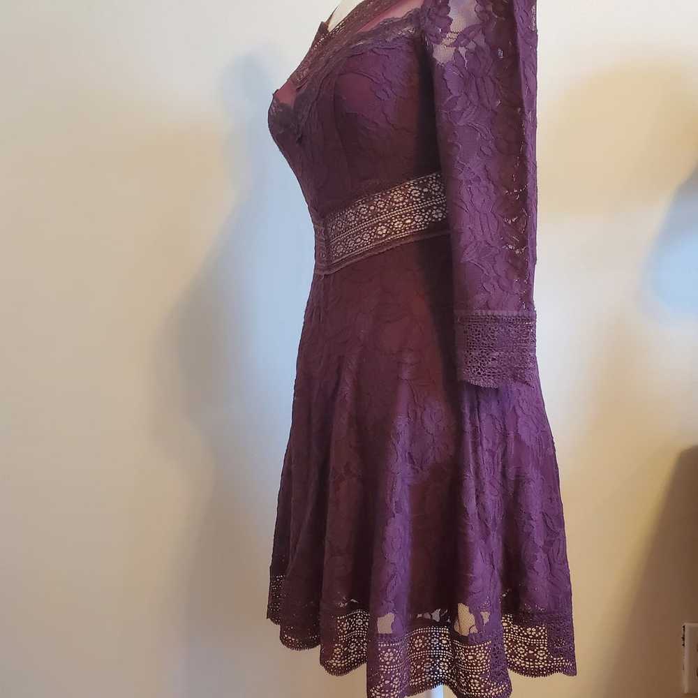 Free People Lacy Afairs in Eggplant sz. XS - image 6