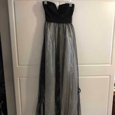 Black Strapless Prom Dress