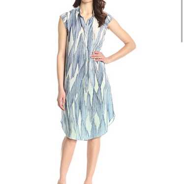 REBECCA TAYLOR 100% Silk "EKG" Dress - image 1