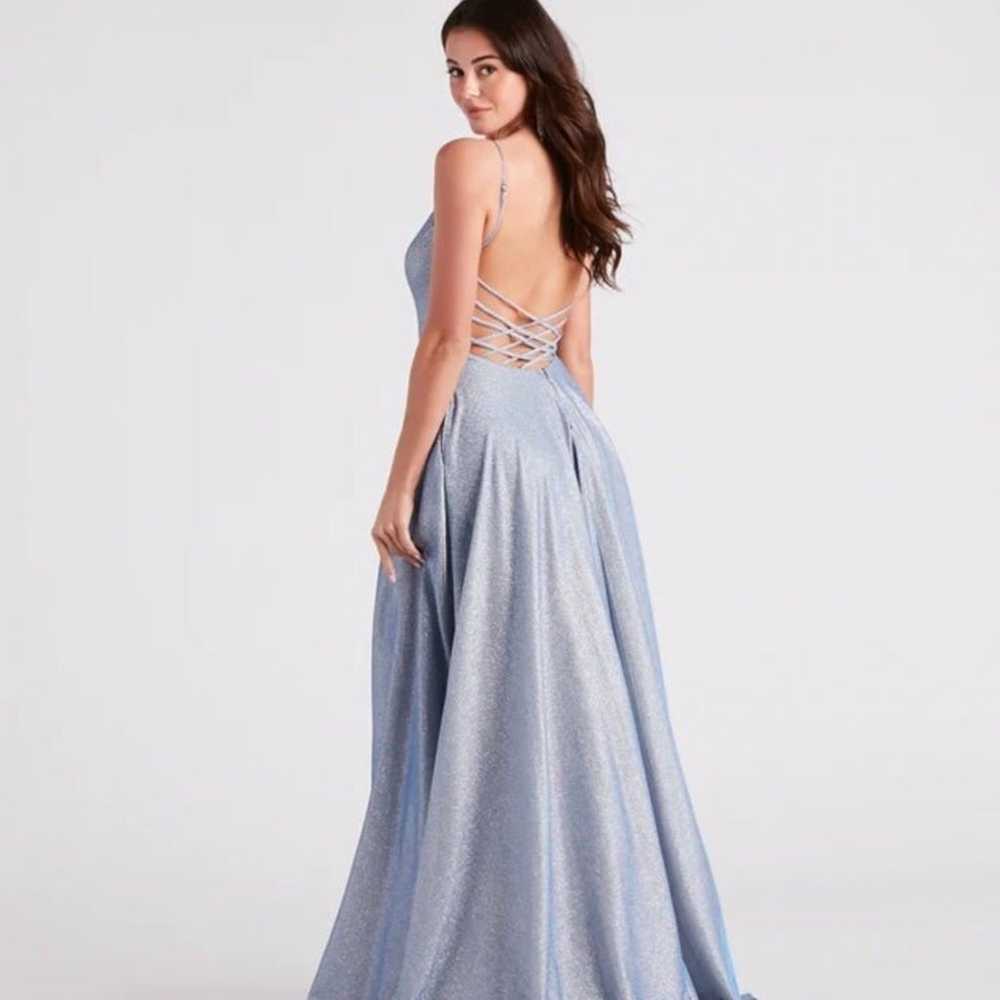 Blue Windsor Maxi Gown Dress - image 2
