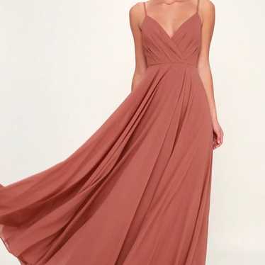 Lulus all about love rusy rose bridesmaid dress /… - image 1