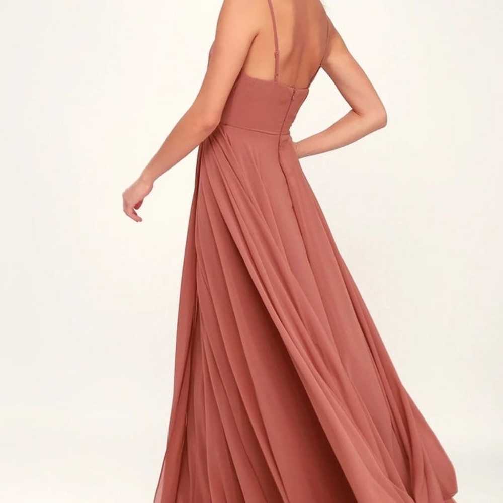 Lulus all about love rusy rose bridesmaid dress /… - image 2