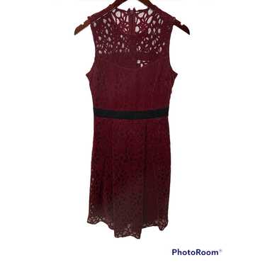 Eva Mendes x New York & Company dark maroon lace … - image 1