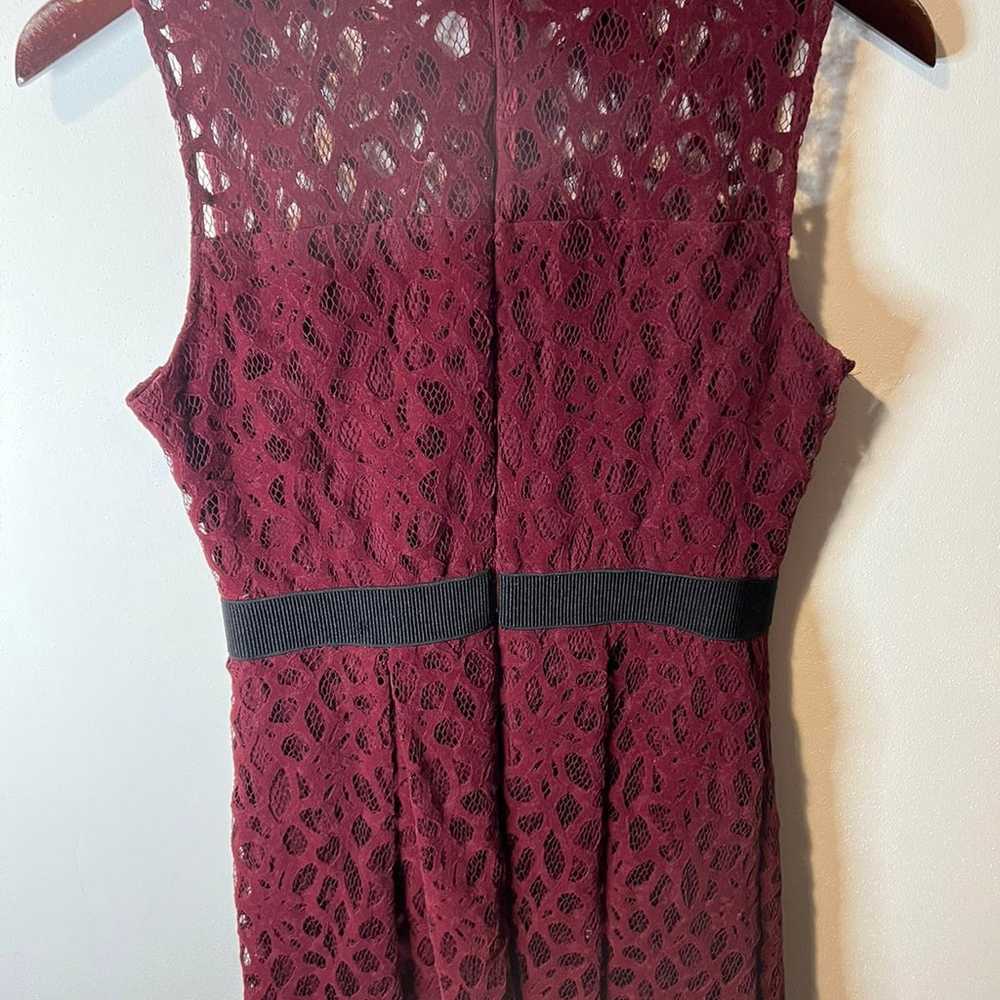 Eva Mendes x New York & Company dark maroon lace … - image 4