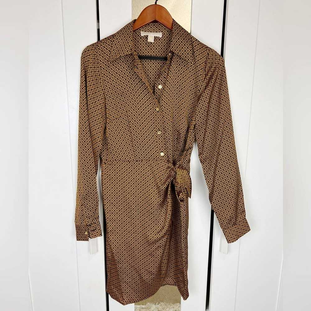 Michael Kors NWOT Button-Down Tie Dress Size Smal… - image 4