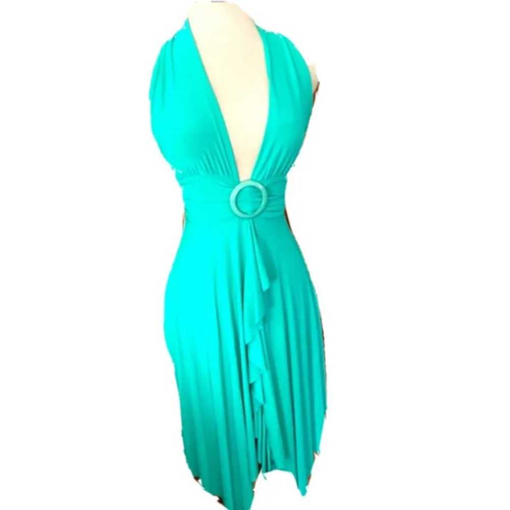Halter Vintage light green Dress - image 1