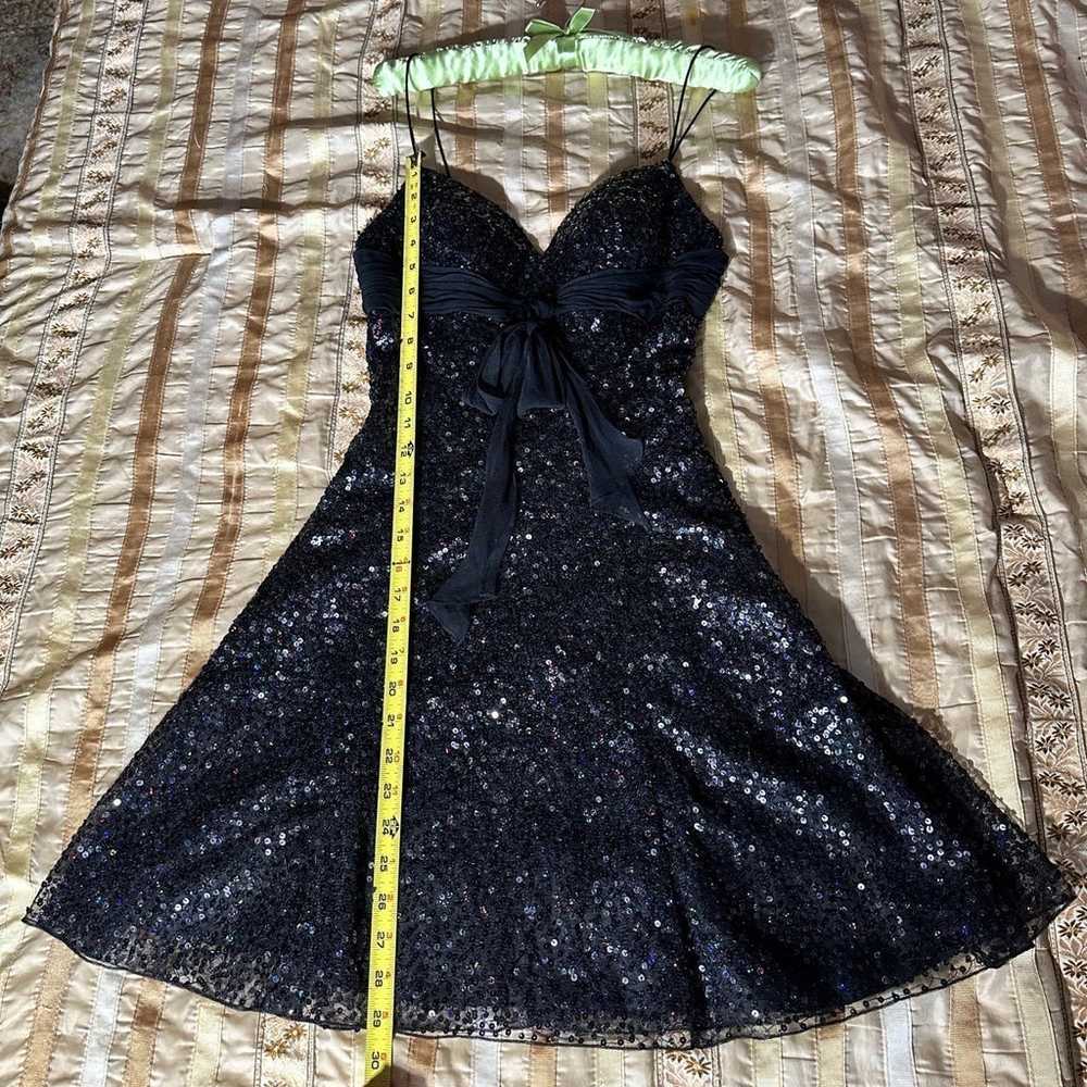 Party Dress by CACHE size 4, BLACK zipper on the … - image 1