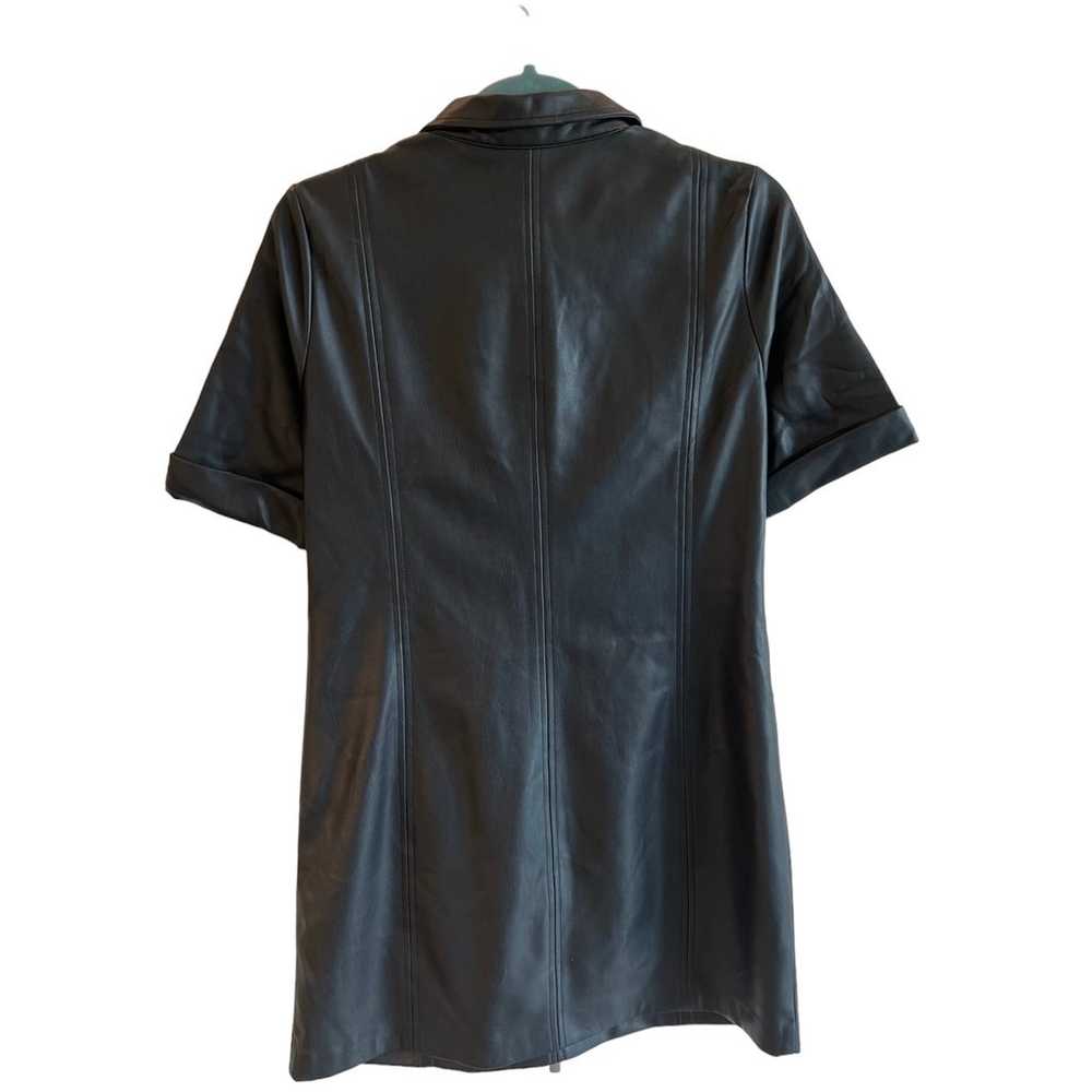 NWOT Zara trf Collection Faux Leather Dress - image 5