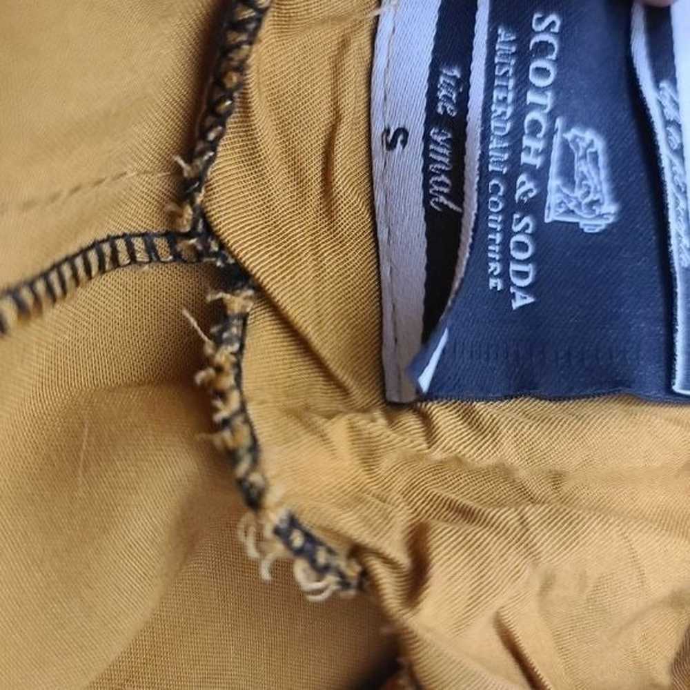 Scotch & Soda Mustard Yellow Wrap Belted Dress Sm… - image 5