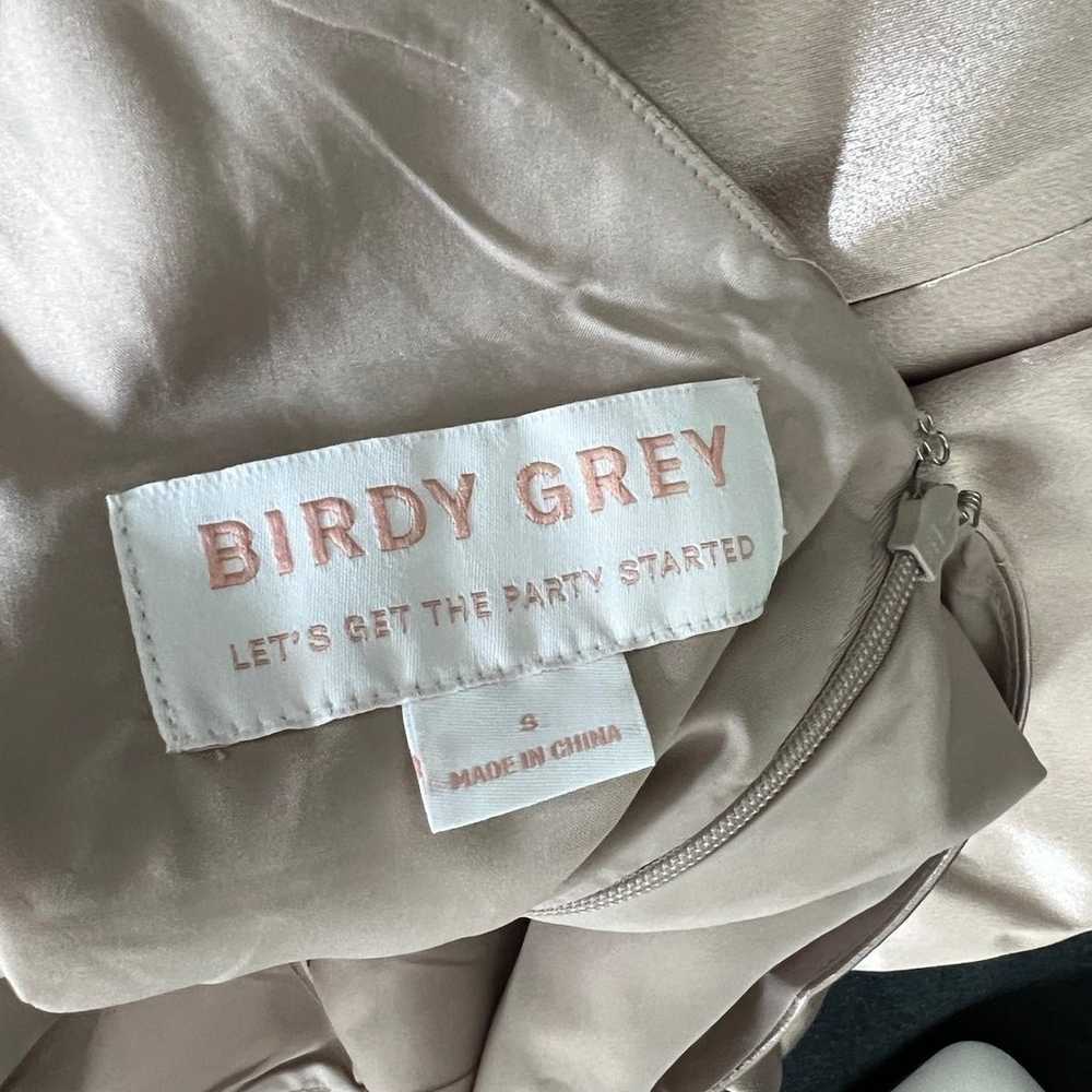 Birdy Grey Jay Dress in Satin Taupe (S) EUC, hemm… - image 6