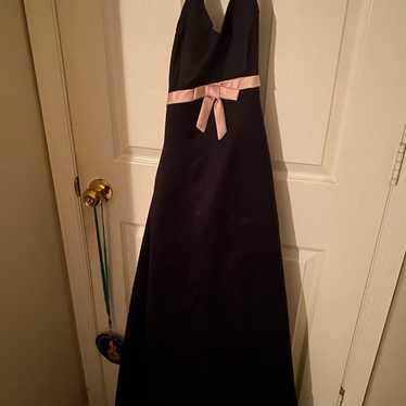 Black & pink halter dress - image 1