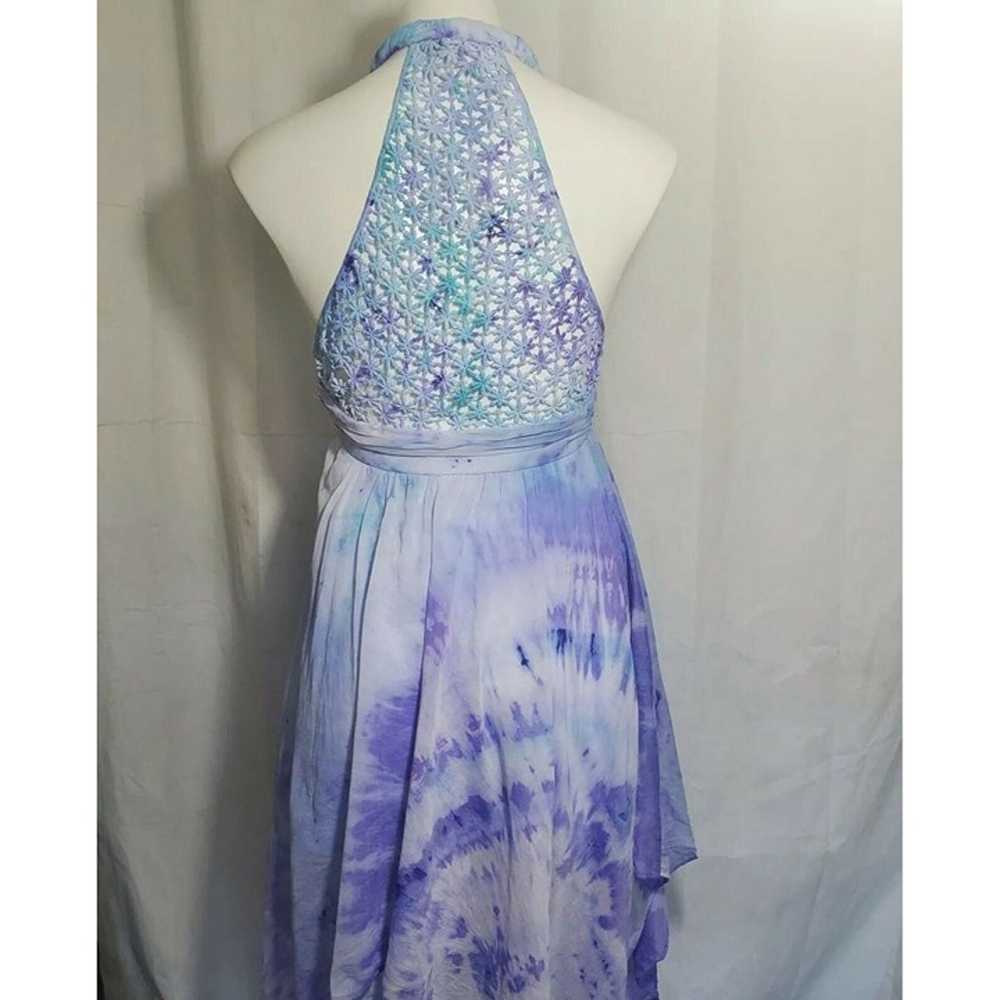 Guess Cotton Dress Handkerchief Hemline Tie Dye E… - image 2