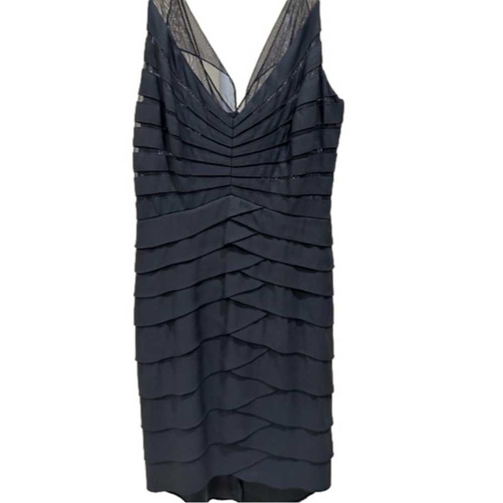 Chetta B Black Tiered Cocktail Dress Size 6,  EUC… - image 1