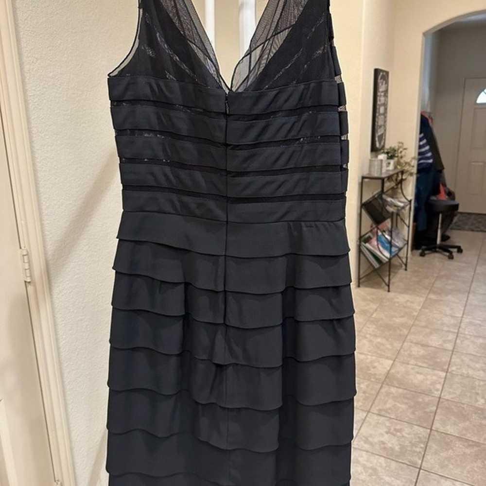 Chetta B Black Tiered Cocktail Dress Size 6,  EUC… - image 2