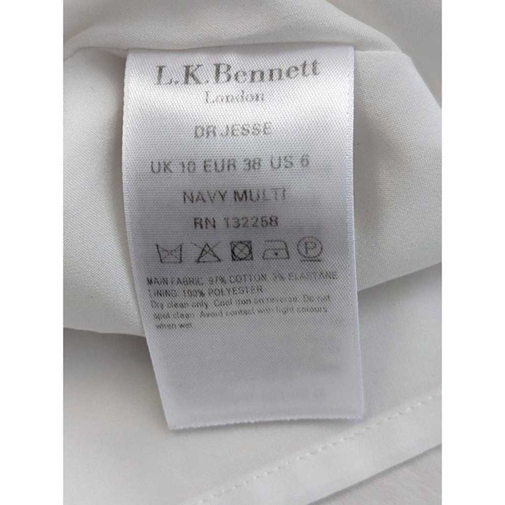 L.K. Bennett Size 6 Jesse Shift Mini Dress White … - image 11