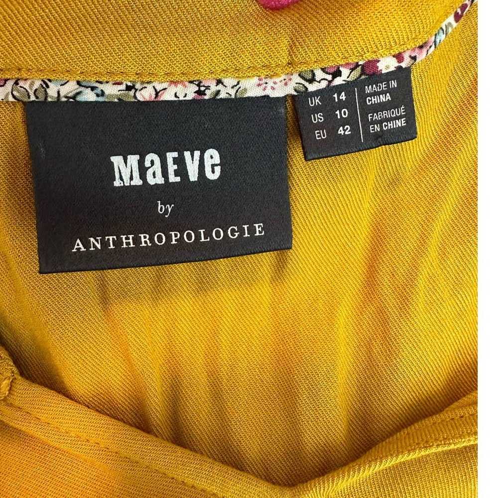 Maeve by Anthropologie Yellow Mustard Long Sleeve… - image 5