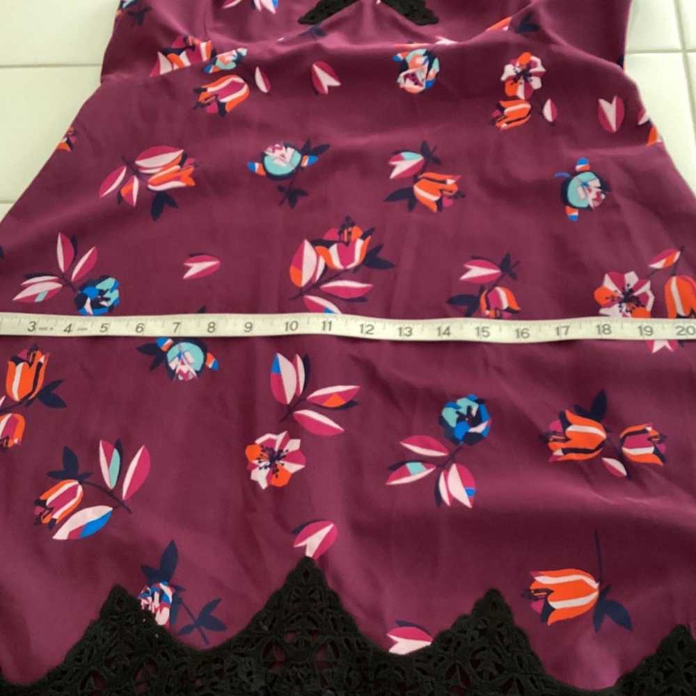 NEW! REBECCA TAYLOR Purple Floral Lace Slip Dress - image 10