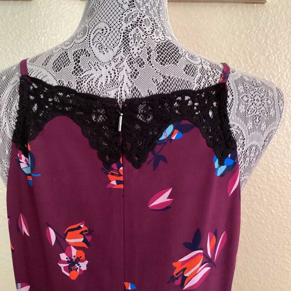 NEW! REBECCA TAYLOR Purple Floral Lace Slip Dress - image 6
