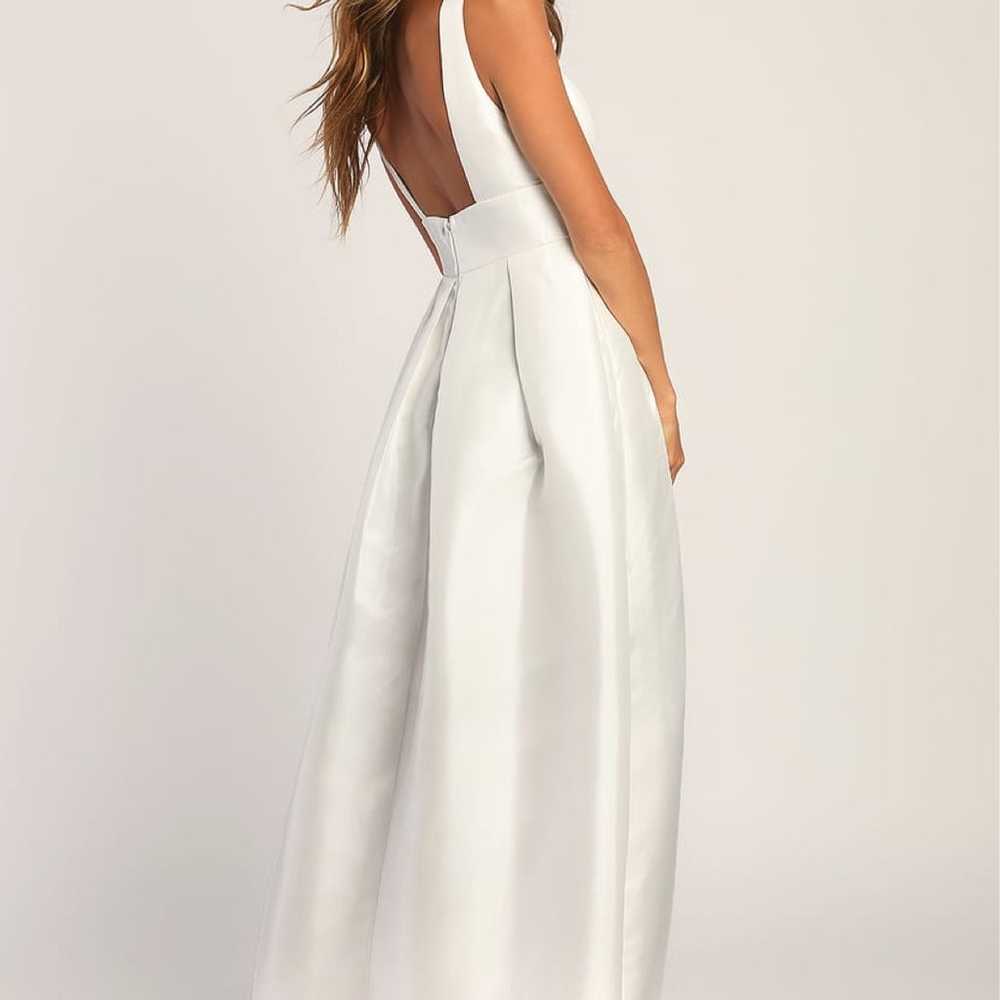 LuLus Wedding Dress Ready For Romance Ivory Sleev… - image 1