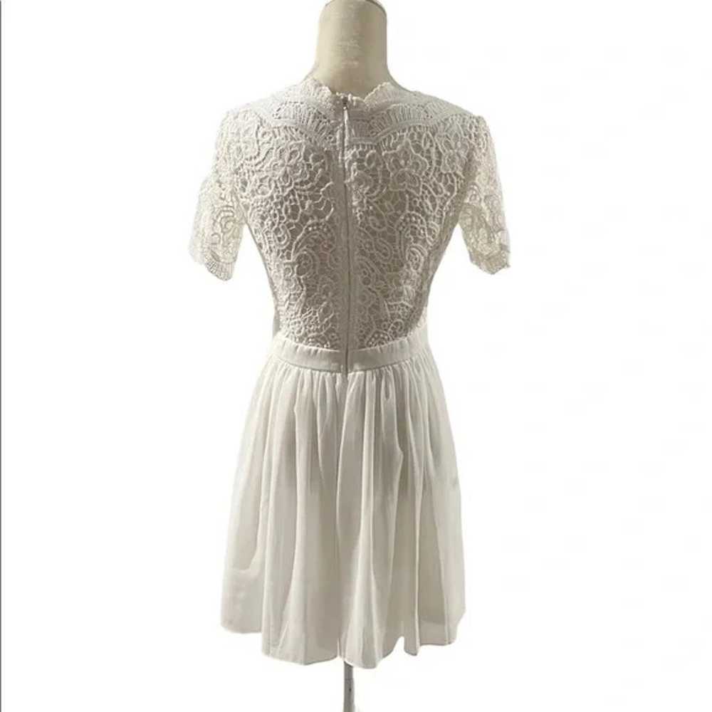 Lulu's Angel in Disguise White Lace Skater Dress - image 9