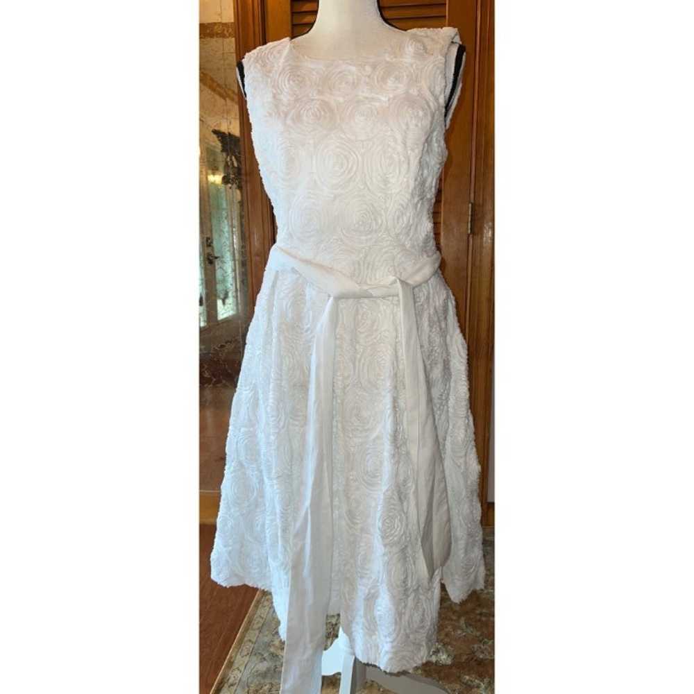 Calvin Klein White Rose Soutache Dress — 8 - image 1