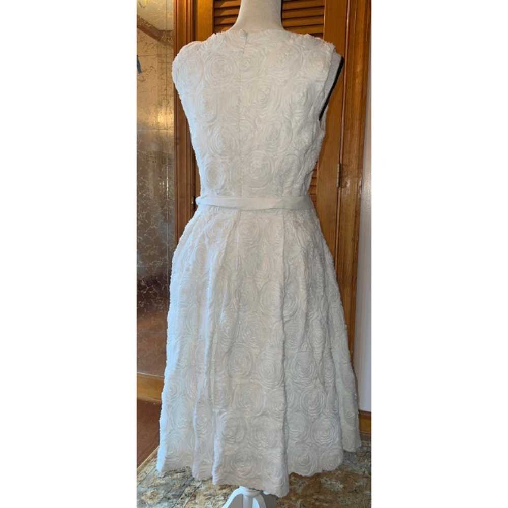 Calvin Klein White Rose Soutache Dress — 8 - image 2