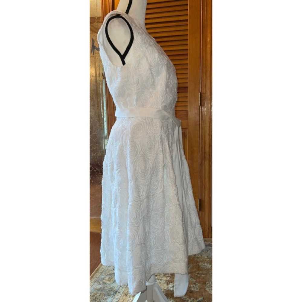 Calvin Klein White Rose Soutache Dress — 8 - image 5