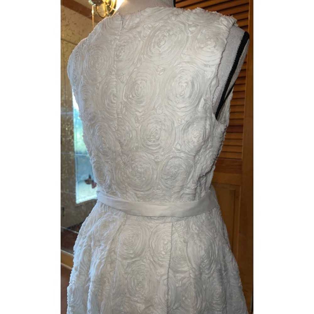 Calvin Klein White Rose Soutache Dress — 8 - image 7